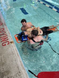 Lifeguard For Hire Training Photo of Spinal Rescue